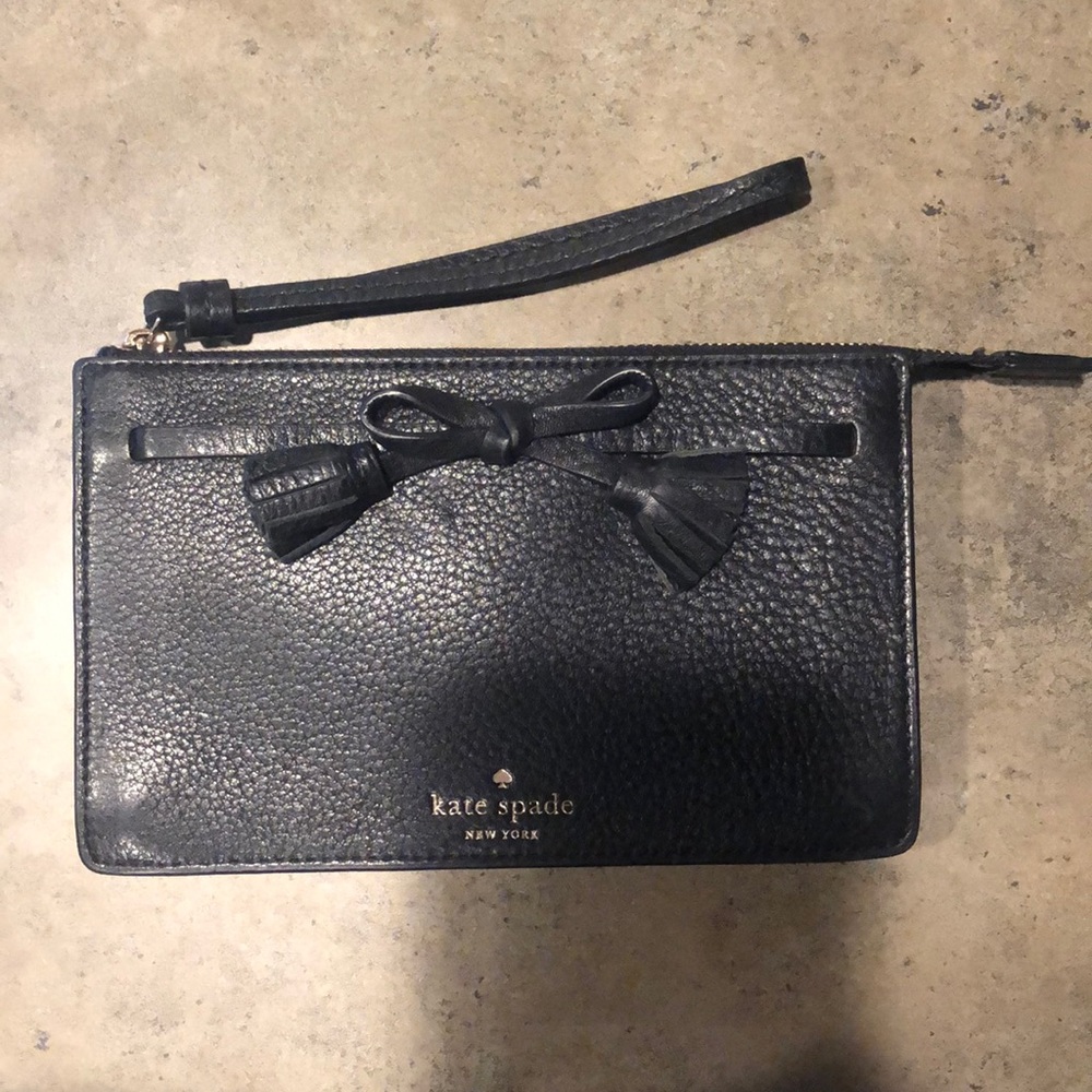 Leather Kate spade wristlet!